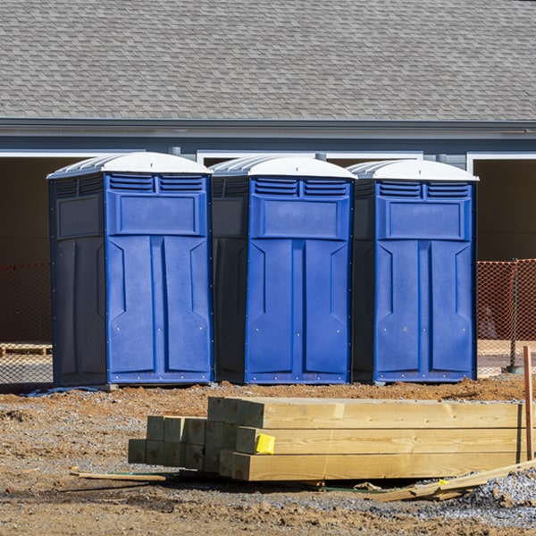 are there any restrictions on where i can place the porta potties during my rental period in Sadsbury